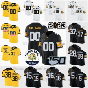 Custom NCAA College Iowa Hawkeyes Football Jersey Lukas van Xavier Nwankpa Cooper Dejean Kaleb Johnson Joe Labas Cade McNamara Ihmir Smith-Marsette Dowolny numer nazwiska