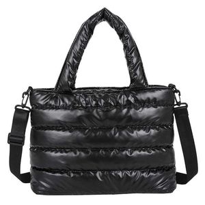 Bolsas de noite femininas bolsas de inverno espaço móvel brilhante feminina bolsas de algodão jaqueta acolchoada bolsa de ombro itens baratos 2023 bolsas de natal j230630