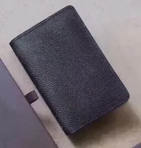 Titular de cartões de grife para homens organizador de bolso carteira compacta bifold bifoll bolso de luxo feminino de luxo que mantém titulares de crédito Bills Paper Número de série com caixa