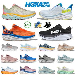 One Hoka Clifton 9 8 кроссовки Bondi 8 Carbon x2 Free People Чернокожие белые женщины Женщины Hokas Athletic Top Caffence On Cloud Designer Sport