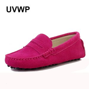 Klänning 100% äkta läderkvinnor Flat Casual Loafers Slip On Women's Flats Moccasins Lady Driving Shoes 230630 Gai Gai Gai