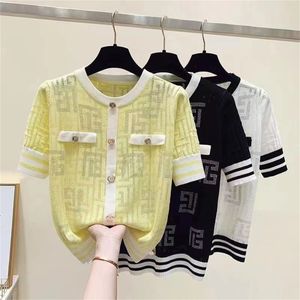 Fashion Knitting Sweater Dresses Women's Knits & Tees Blouses Girls Knits shirt Pullover sexy T-shirts women's top Short sleeve Coats Size S -XL