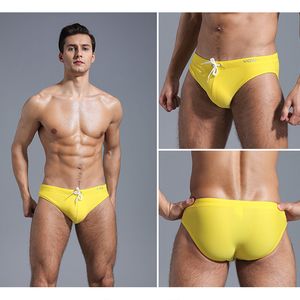 Roupa de banho masculina Y156 sunda cor calções de banho masculino prancha de surf calção de banho roupa de praia sexy cuecas de banho de piscina calções de banho 230630