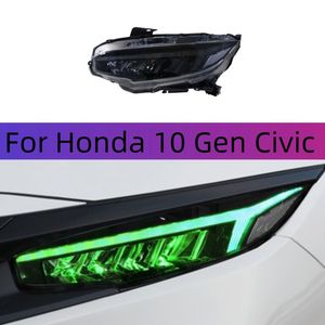 Honda 10 Gen Civic Headlights Assembly Modified 7-Color New LED Daylight Headlights Daytime Rannigh Lights Turn Signal