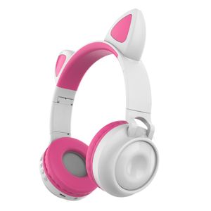 Laptopowe telefony komórkowe tabletka Załączają słuchawki Słuchawki Kot Ucha Różowe słuchawki HiFi Bass przez Kimistore1