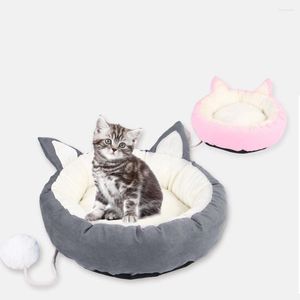 Cat Beds Home Pet Bed Warm Cattery Small Sofa Washable Mat Sleeping Tent Indoor Soothing Winter For Cats Dogs Accessories