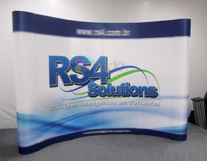 Kampanj Portable Backdrop Custom Fabric Pop Up Booth Advertising Trade Show Display Stand Exhibition Wall Banner