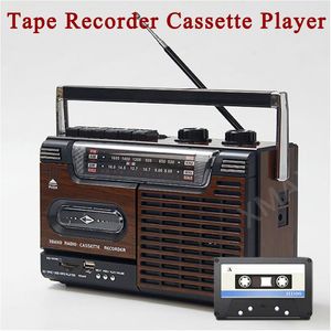 Radio 220V Retro Tape Recorder Cassette Player في الهواء الطلق مكبر صوت AM