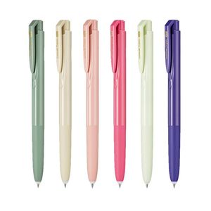 PENS 6PCS/SET UNI Ball Neue Farben Macaroon Signo Umn155NC Gel -Kugelpunktstifte 0,5 mm feiner Punkt Glattes Schreibballpoint Stift