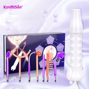 Face Care Devices 7 in 1 High Frequency Electrode Wand Machine For Hair Face Electrotherapy Glass Tube Argon Treatment Acne Skin Care Spa 230629