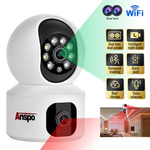 1080P Bebek Çift Lens WIFI Kablosuz Güvenlik Kamerası Otomatik Takip Ev Bebek Evcil Hayvan Monitörü ABD