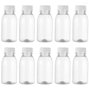 Vattenflaskor 10 PCS Kids Sportflaska Milk Plastic Container Juice Kettle 13.5x5x5cm Pet Child