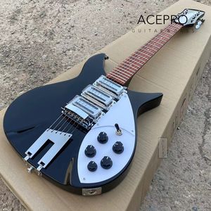 New Trapeze Tailpiece 325 Electric Guitar With 3 Mini Humbucker Pickups 20.75" Scale Length Black Color Guitarra Free Shipping