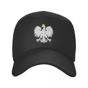 Ballkappen Klassische Polska Polnischer Adler Baseballmütze Männer Frauen Benutzerdefinierte verstellbare Erwachsene Polen Wappen Papa Hut Sommer Snapback