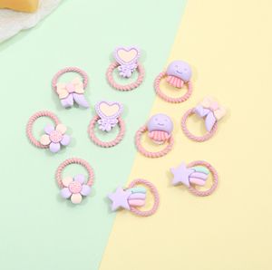 Adorable Bear Hair Ties in Creamy Coffee Color - Baby-Friendly Design with Variety of Styles Perfect for Little Ones