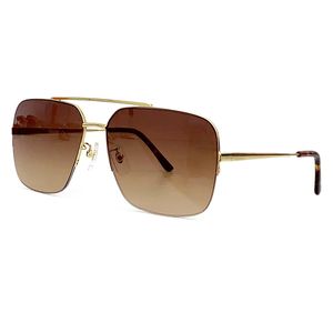 Occhiali da sole in lega di marca Donna e uomo Designer Luxury Semi-senza montatura Big Frame Gradient Classic Shades Lens Gafas De Sol Hombre