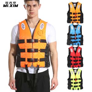 Schwimmweste Boje SL Jacke für Erwachsene Kinder mit reflektierendem Streifen Outdoor Schwimmen Bootfahren Skifahren Fahren Überlebensanzug Polyester 230629