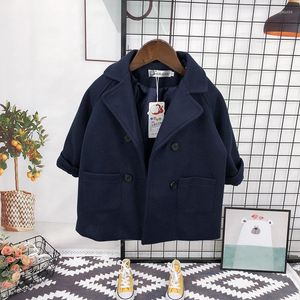 Jacken Korea Baby Jungen Mädchen Winter Wolle Jacke Mantel Kinder Woolen Winddicht Oberbekleidung Ourdoor Kleidung Kinder Verdicken Warme Blazer