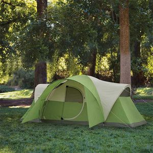 2023 Utomhustakar Green Double Decker 8 Person Jakter Tents för Camping Sun Shelter Tent Beach