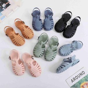 Baby Gladiator Sandals Casual Breathable Hollow Out Roman Shoes PVC Summer Kids Shoes 2022 Beach Children Sandals Girls L230518