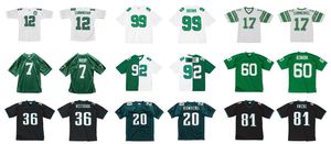 Stitched football Jersey 12 Randall Cunningham 92 Reggie White 99 Jerome Brown Vick Celek Bednarik Westbrook Dawkins Mitchell & Ness retro Rugby jerseys Men S-6XL