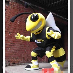 Özel Bumblebee arı maskot kostüm Yetişkin Size300W