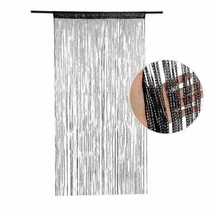 Sets 95*200cm Door Windows Hanging Beaded Decors Curtain String Summer Fly Insect Screen Tassel Panel Curtains Door Home Decor