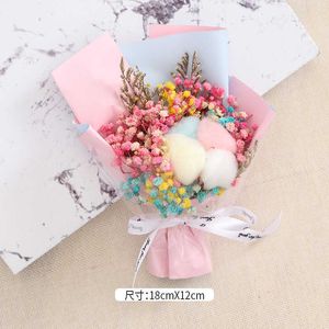 Suszone kwiaty zachowane małe bukiet kwiatowy pudełko prezentowe Boże Narodzenie Nowy rok urodziny walentynki dla mamy kochanka dziewczyna