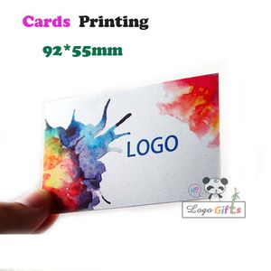 Cartões Design gratuito Cartões de visita de canto redondo personalizados Impressão com as informações de contato da sua empresa com impressão lateral dupla 500pcs/lote