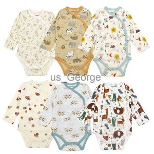 Giyim Setleri 024 Ay Bebek Bodysuit Uzun Kollu Baskılı Sonbahar Bahar Yenidoğan Onesie Bebek Erkek Giysileri Bebek Kız Yenidoğan Giyim J230630