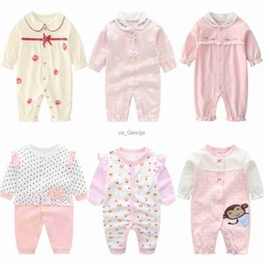 Completi di abbigliamento Vestiti per neonate di alta qualità Neonata Primavera per ragazze Tuta da bambina Soft Bebe Pagliaccetto Vestiti per bambini 012Month J230630