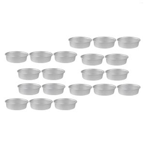 Baking Moulds 20Pcs Mini Oval Egg Shape Aluminium Alloy Metal Cheese Pan Cake Mold Bread Mould Tart Holder Pudding Jelly Tin