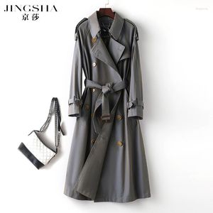 Women's Trench Coats Windbreaker 2023 Mid Length Knee Spring And Autumn Loose Version Women&#39;s Coat This Year British Style