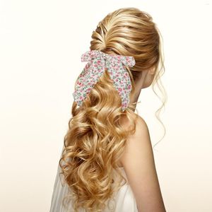 Kleidungssets 6 Stück große Schleife Haarspange Clips Mädchen Bögen Band Polyester Frauen Dekoration Miss Korean