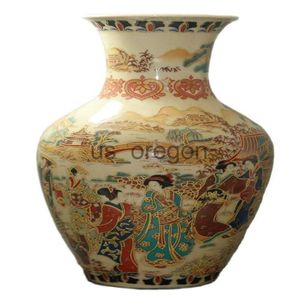 Vases Fine Old China Porcelain Painted Old Glaze Porcelain Vases Collectible Porcelain Painted Vases x0630