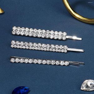 Headpieces 3st/Lot Fashion Rhinestone Hair Clips For Women Accessories Girl Pins Crystal Barrette Headpiece Party Jewets Gifts