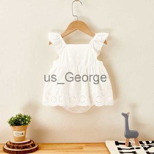 Clothing Sets Summer 024M Kids Dress Infant Girls Romper Dress Newborn Girl Pure Cotton Embroidered Lace Jumpsuit Kids Baby Clothes Outfits J230630