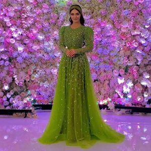 Basic Casual Dresses Elegant Sequin Long Formal Gowns And Evening Sexy Slim Fit Sleeve Mesh Green Sparkly Prom Vestidos 230629