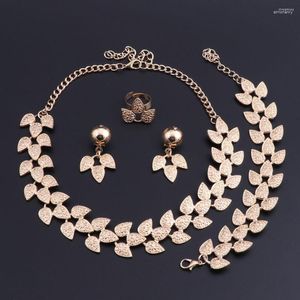 Halskette Ohrringe Set OEOEOS Mode Frauen Afrikanische Perlen Schmuck Kette Dubai Türkische Äthiopische Nigerianische Hochzeit Brautschmuck