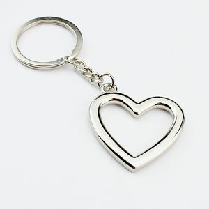 Metal Heart Shaped Keychains Car Keychains Metal Keyrings Novely Zinc Eloy Lovers Festive Party Favors Ornament Dh9770