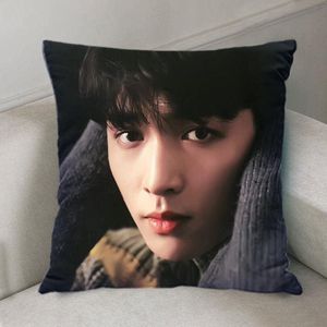 Stickning Zhang Yixing Lay Xing Xing DoubleDed Plush Stain Throw Pillow Sofa Cushion Home Decor Anpassningsbar kinesisk stjärna Aroud