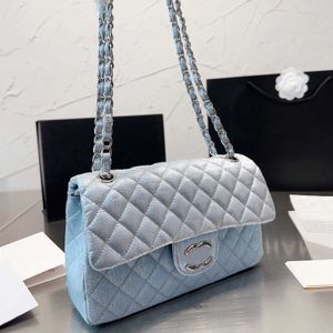 Fashion Women Women Single Counter Bag Underarm Classic CF Series Diamond Check Handbag Tote Lady Top Designer Chain Bag Wuxury Messenger Wallet