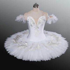 White Swan Lake Tutu di balletto professionale per bambini Bambini Donne di età Ballerina Party Dance Costumes BaleDress Girl206w