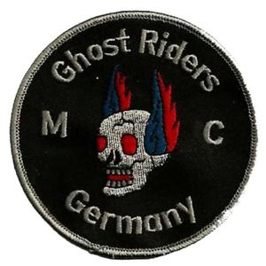 HIGH QUALIT GHOST RIDERS SKULLS PATCH BIKER MOTORCYCLE CLUB VEST OUTLAW COOL BIKER MC JACKET PUNK IRON ON PATCH 295r