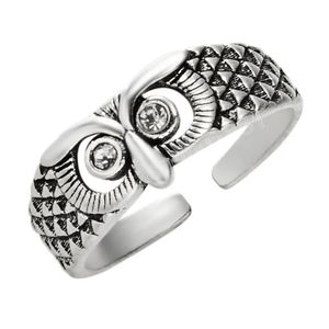 Retro Vintage Eule Zirkon Ring Mode Tier Ring Frau Hochzeit Schmuck