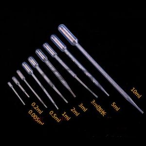 Clear Disposable plastic graduated dropper Pasteur Disposable Graduated Transfer Pipettes Pipetting for School Lab 1ml 2ml 3ml 5ml 10ml