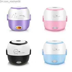 Lunch Boxes Bags Lunch Box Heated Food Containers 110v 220v Electric Box Lunch Purple Container for Food Stainless Steel Bento Box SH190928 Z230630