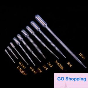 Contagocce graduato in plastica monouso semplice trasparente Pipette di trasferimento graduate monouso Pasteur Pipettaggio per laboratorio scolastico 1 ml 2 ml 3 ml 5 ml 10 ml