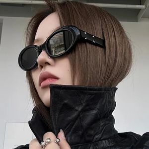 Güneş gözlüğü Vintage Yuvarlak Kadın Tasarımcı 2023 Yüksek Kaliteli Oval Gözlük Gafas De Sol Hombre