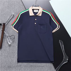 2023SS Herren Polos T-Shirt Designer Polo Klassisches Sommer-T-Shirt Modetrend Baumwoll-T-Shirt Revers Geometrischer Briefdruck Top M-3XL